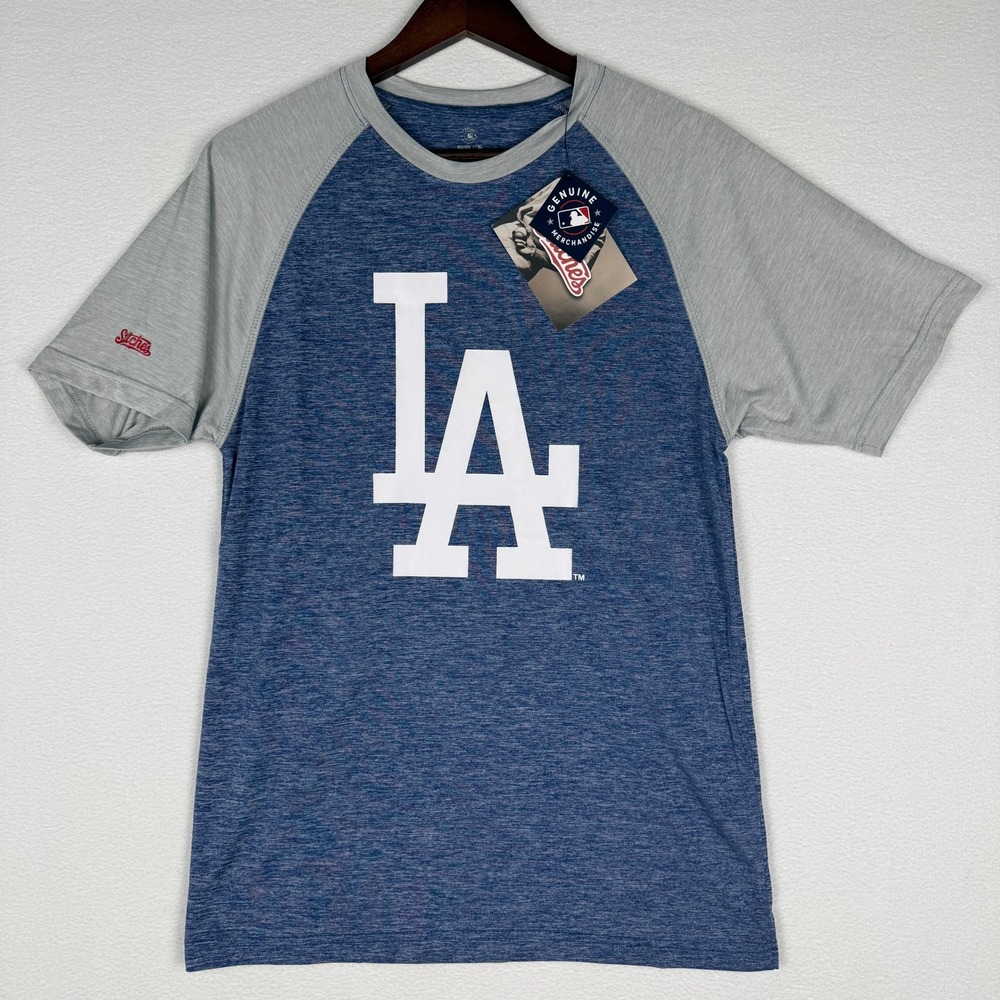 NEW‎ Los Angeles Dodgers MLB Genuine Merchandise T-Shirt Mens S Heather Blue